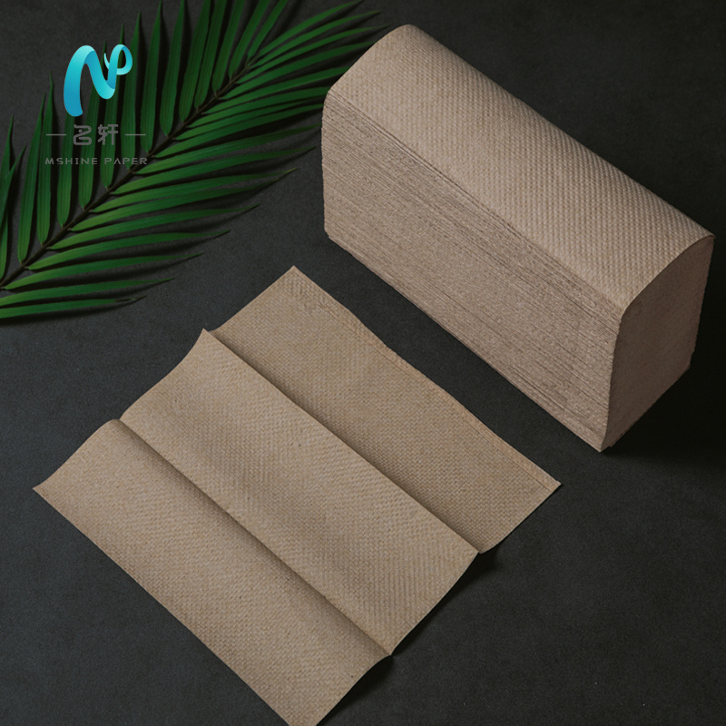 Hangzhou MingXuan Eco Friendly High Quality Multifold white brown hand paper towel