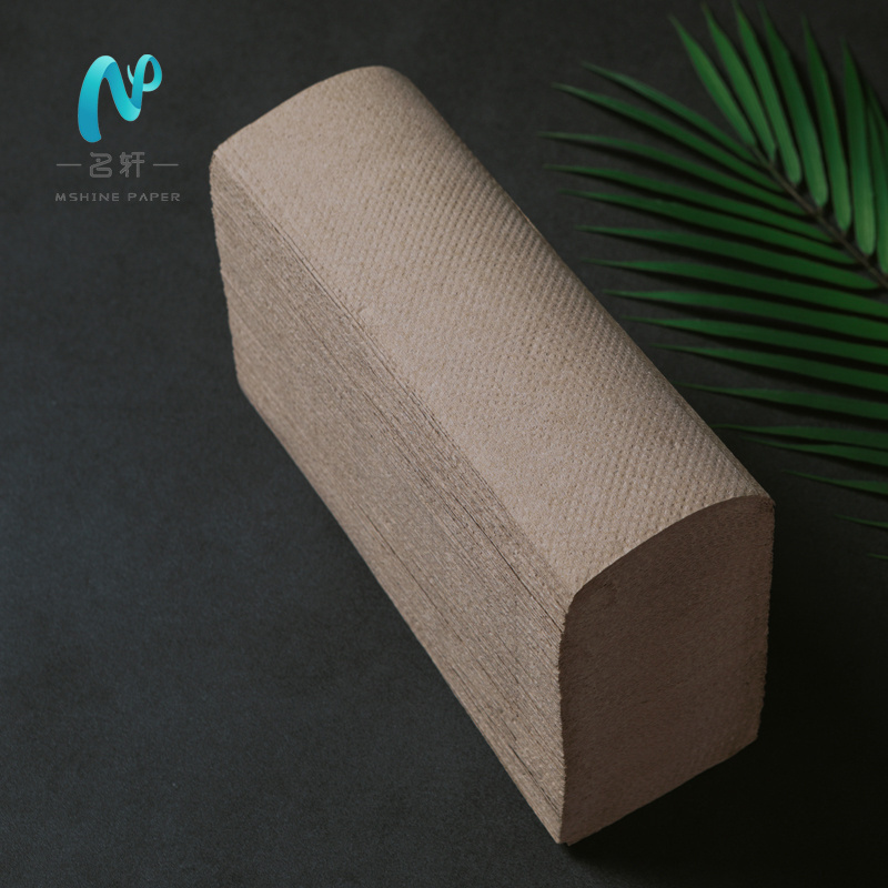 Hangzhou MingXuan Eco Friendly High Quality Multifold white brown hand paper towel