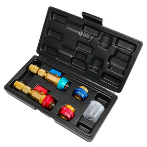 Car R134a A/C Quick Connectors Air Condition Valve Core High Low Pressure Tool For Removal And Installation