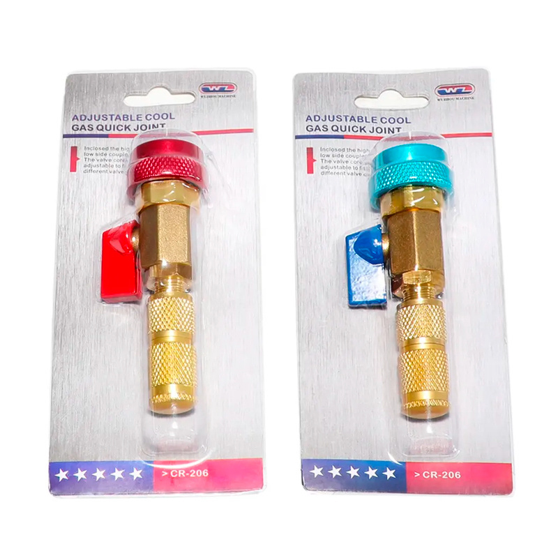 Car R134a A/C Quick Connectors Air Condition Valve Core High Low Pressure Tool For Removal And Installation