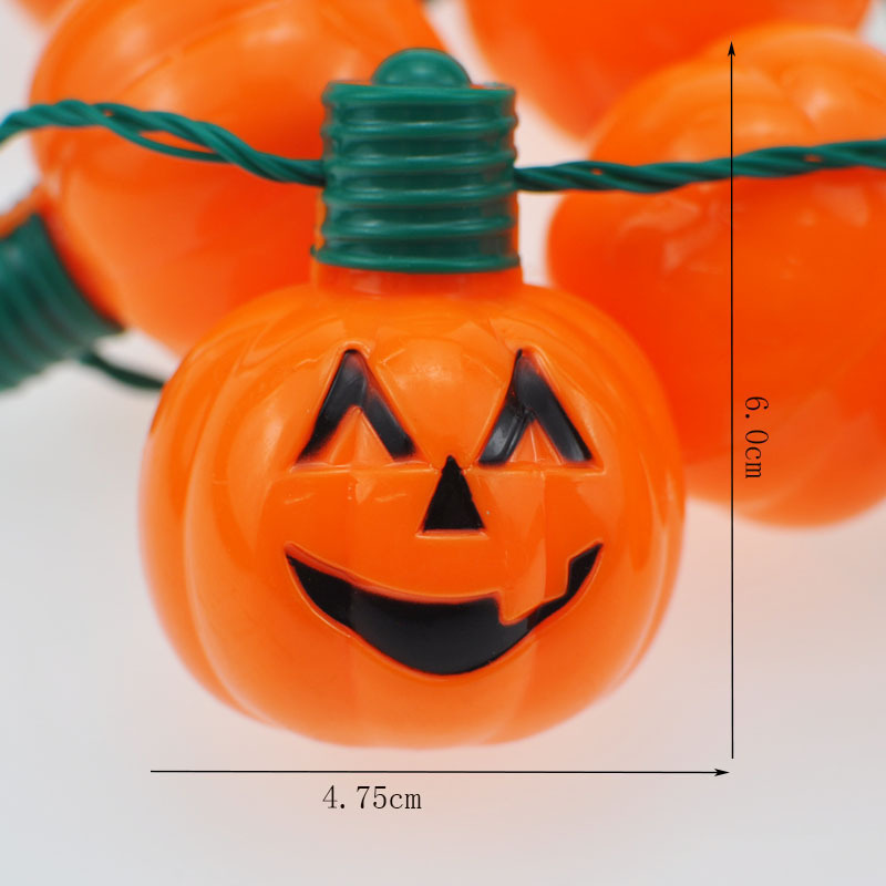 Halloween Accessories Event Kids Haunted House Photo Prop Novelties LED Light Up Halloween Pumpkin Jack O Lantern Necklace