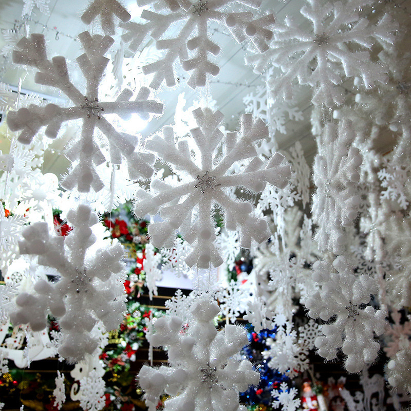 Winter Christmas New year Hanging Snowflake Decorations Snowflake for Wonderland Holiday New Year Party Home Decor