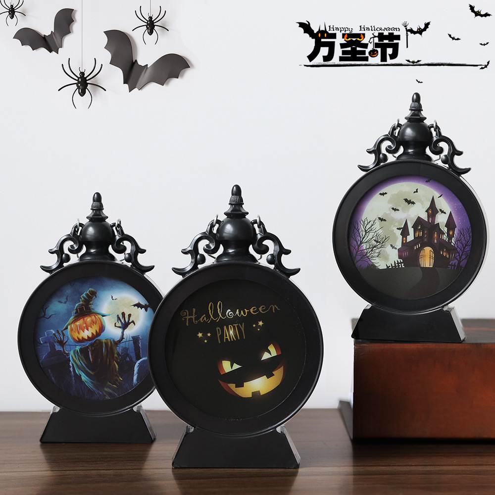 Halloween LED Candle Lights Wind Lights Wall Decorations Horror Atmosphere Lights