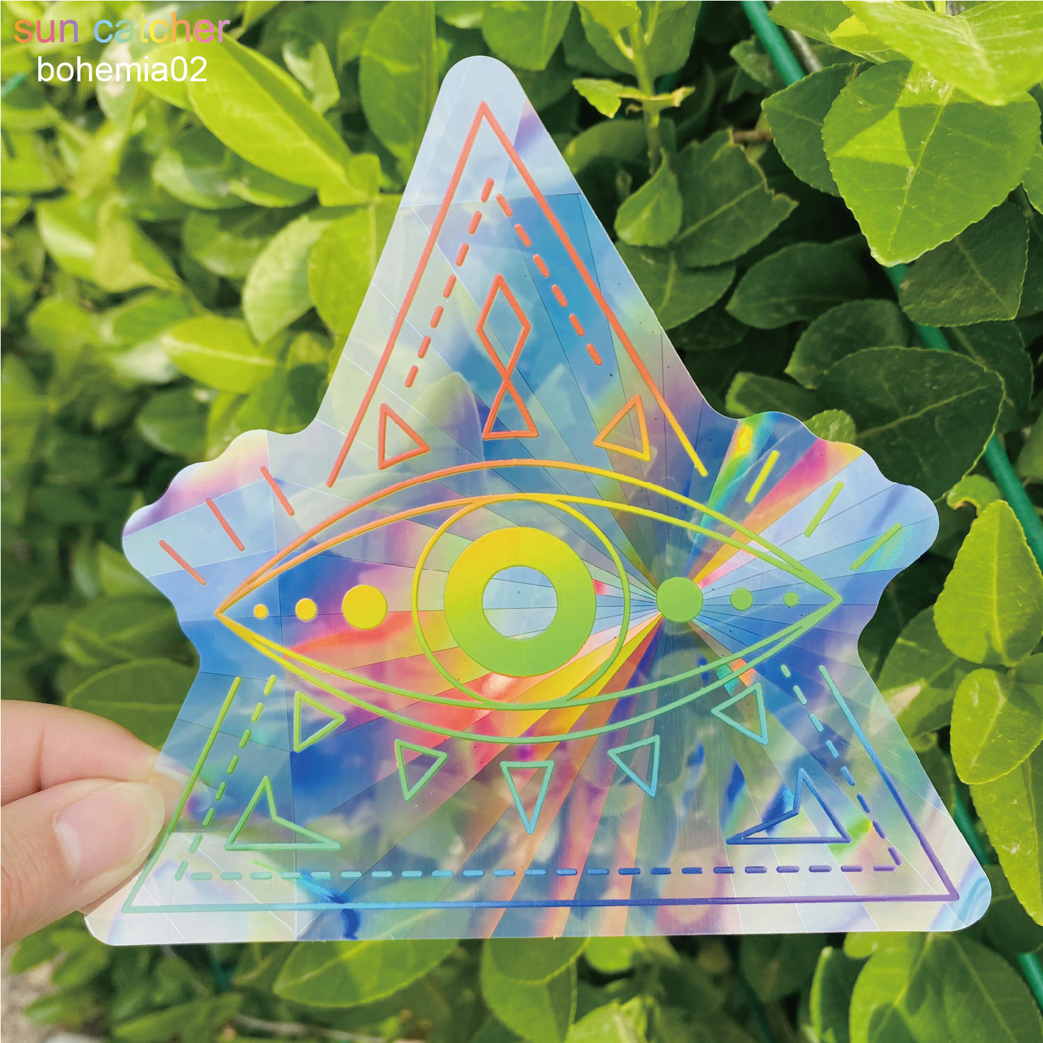 Psychedelic Rainbow Maker Sun Catcher Stickers Decals Bedroom Windows Decor Suncatcher Sticker