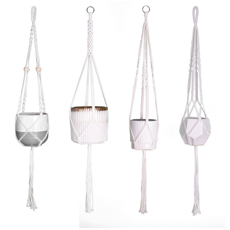 2023 new designed handmade flower pots hanger macrame plant hangers home boho decor Wall decorations