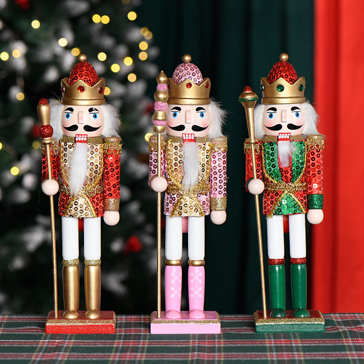 Wooden 12 Inch Christmas Nutcracker Christmas Gifts Christmas Decorations Home Decoration