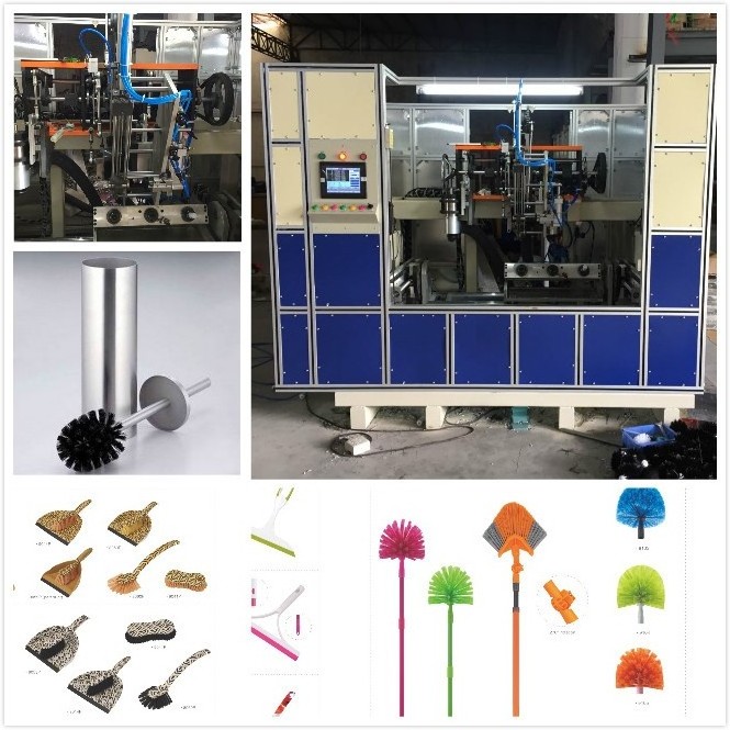 Meixin plastic broom making machine wool pp nylon brush tufting machine 5 axis cnc automatic brush machines for making brooms