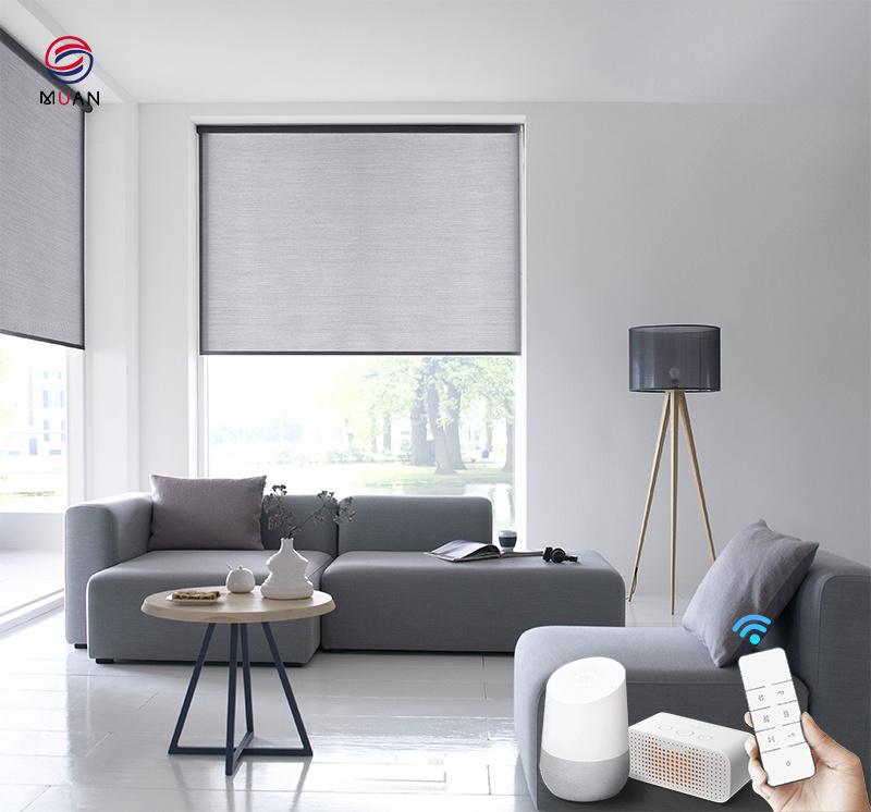 New interior office motorized electric metal blinds exterior window weight roller blinds shutters with remote for windows thick