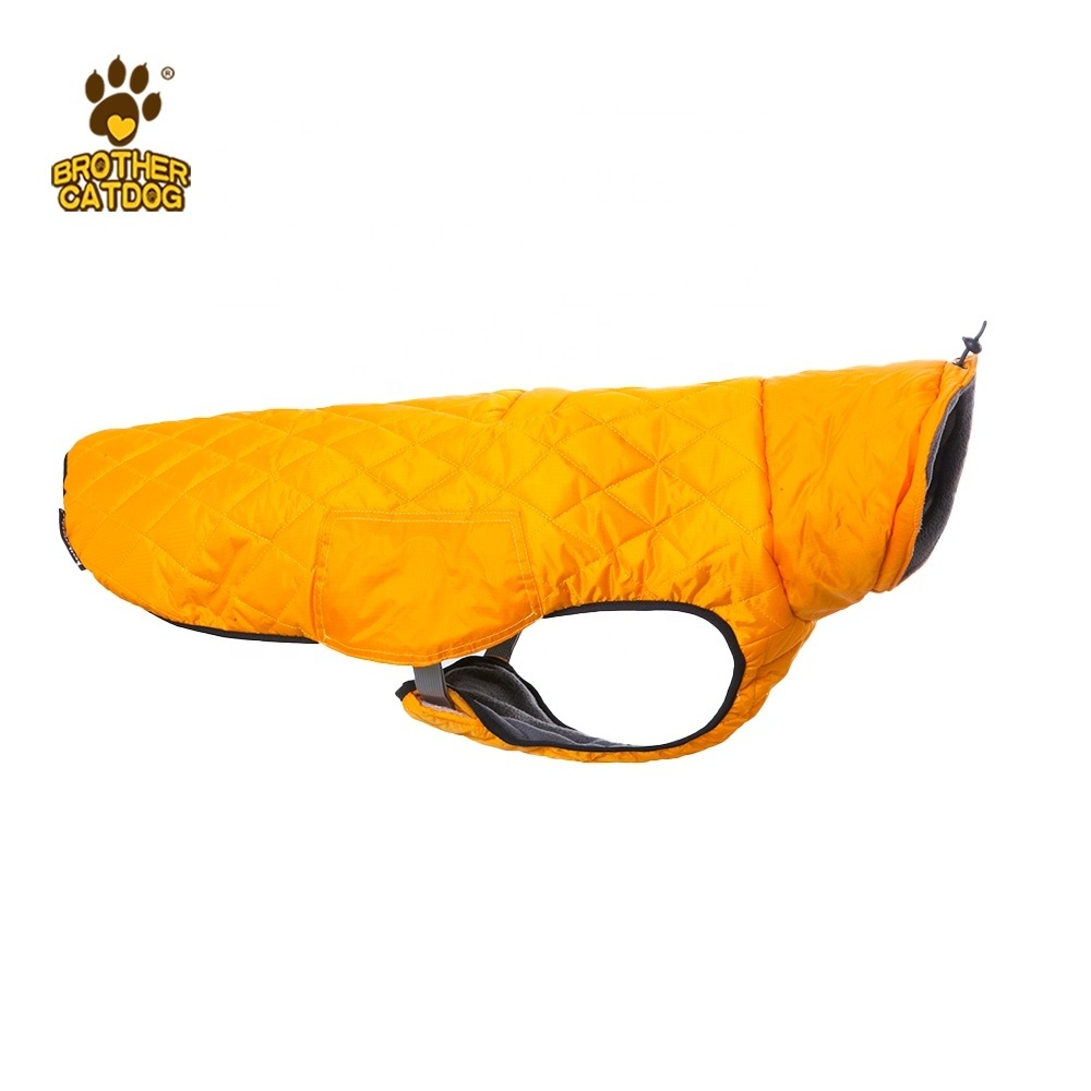 Fashion warm pet clothes   waterproof dog coats for hiking   body protective fleece dog jacket