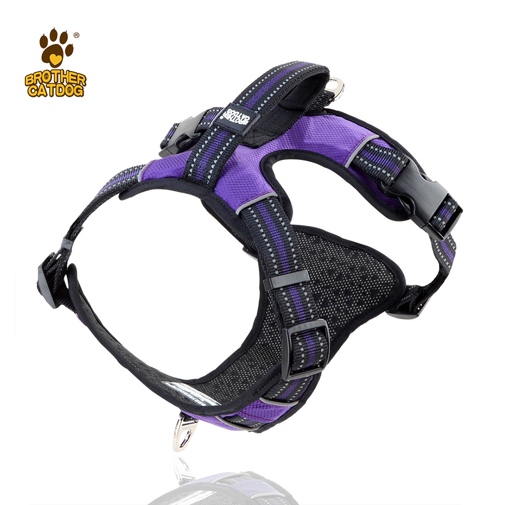 Dog harness factory price   durable outdoor walking washable dog harness with carry handle wholesale pet products