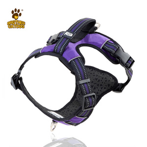 Dog harness factory price   durable outdoor walking washable dog harness with carry handle wholesale pet products