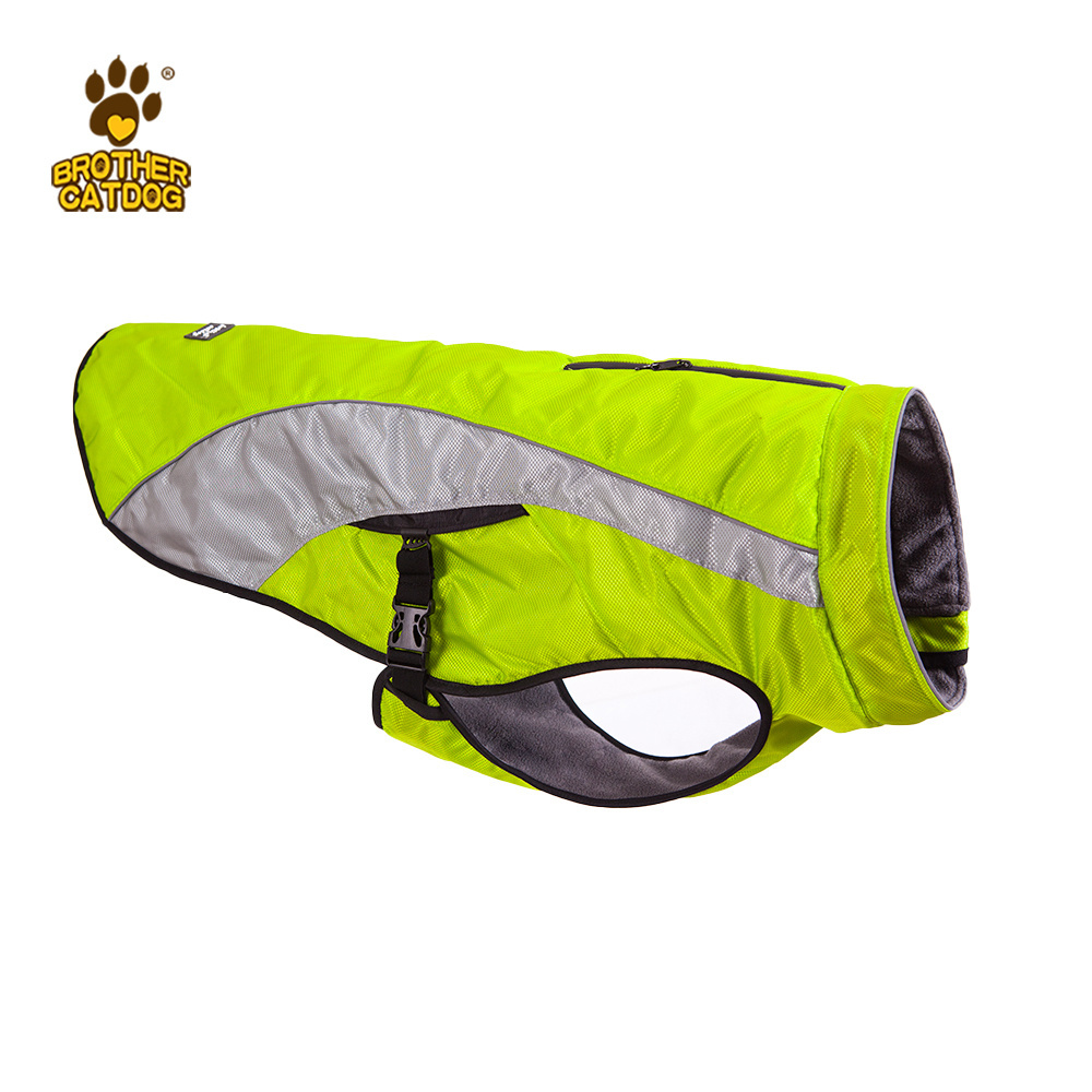 Jackets for dogs   Warm fleece protective dog clothes  Reflective walking training sports dog coats Support OEM