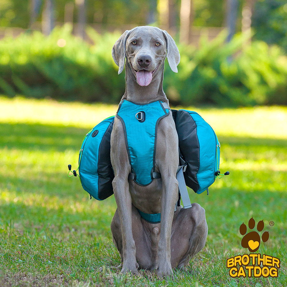 Back bags Dog Harness Hiking Pack dog backpack for Pets to Wear Camping