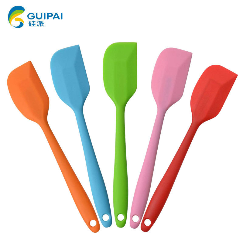 Cake Tools Silicone Heat Resistant Non-stick Flexible Silicone Spatula with Solid Small Premium Scraper Spoon Kitchen Tools Top