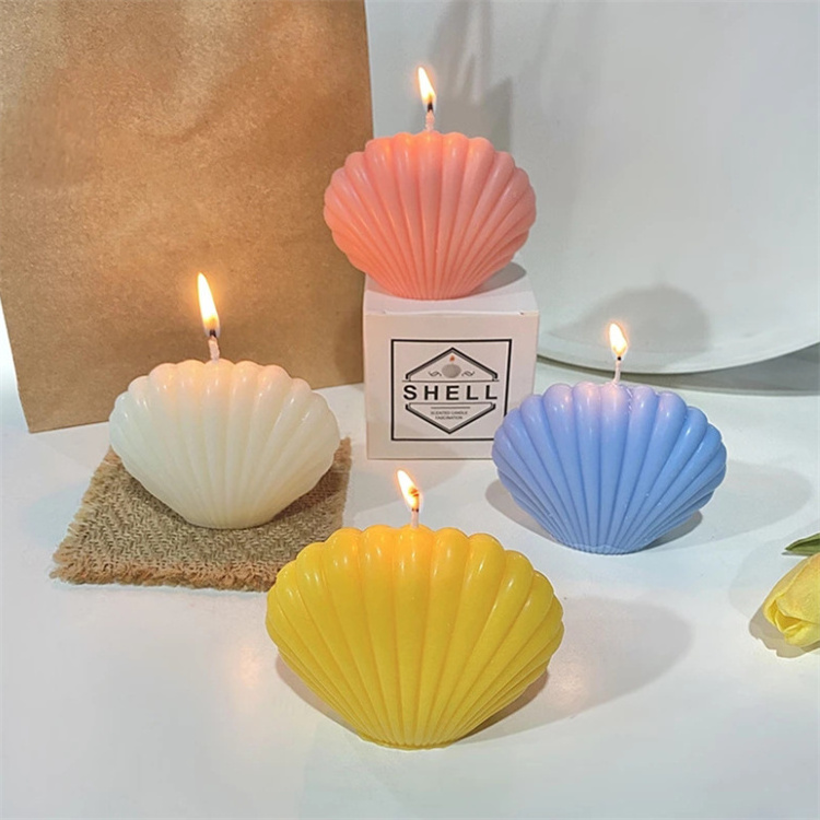 3D Epoxy Resin Mold Irregular Scalloped Shell Shaped Scented Candle Silicone Mold