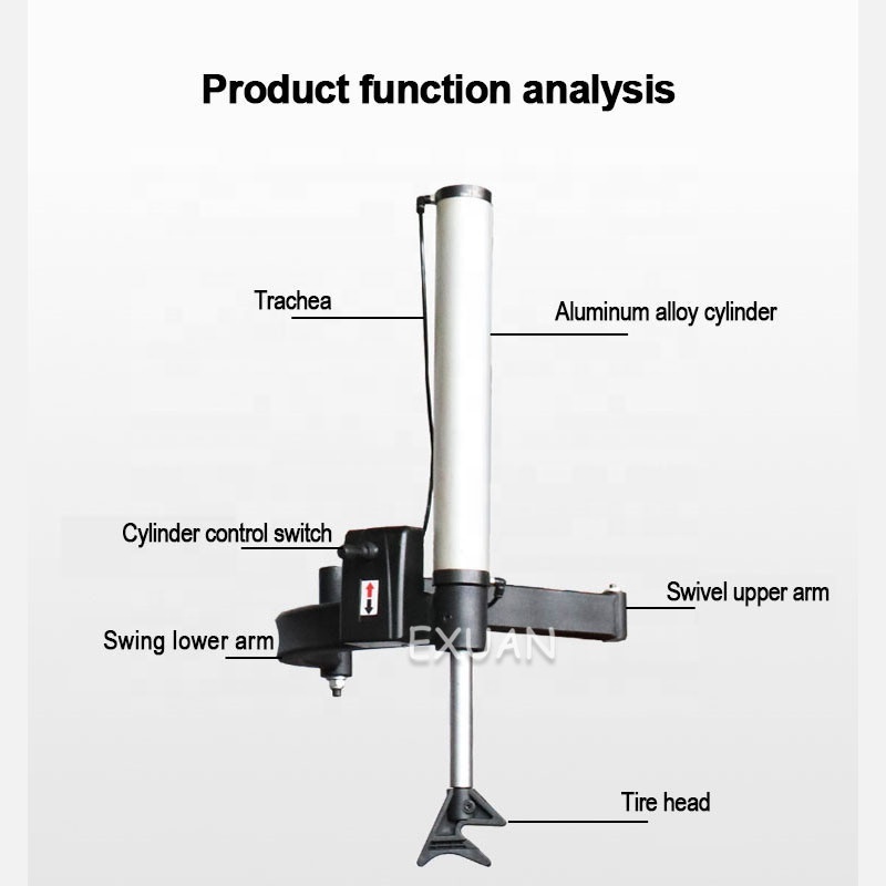 Parts Changer Auxiliary Arm Left Auxiliary Arm  Picker Tire Changer Parts Run-flat Tire Booster Arm Tire Repair Tool