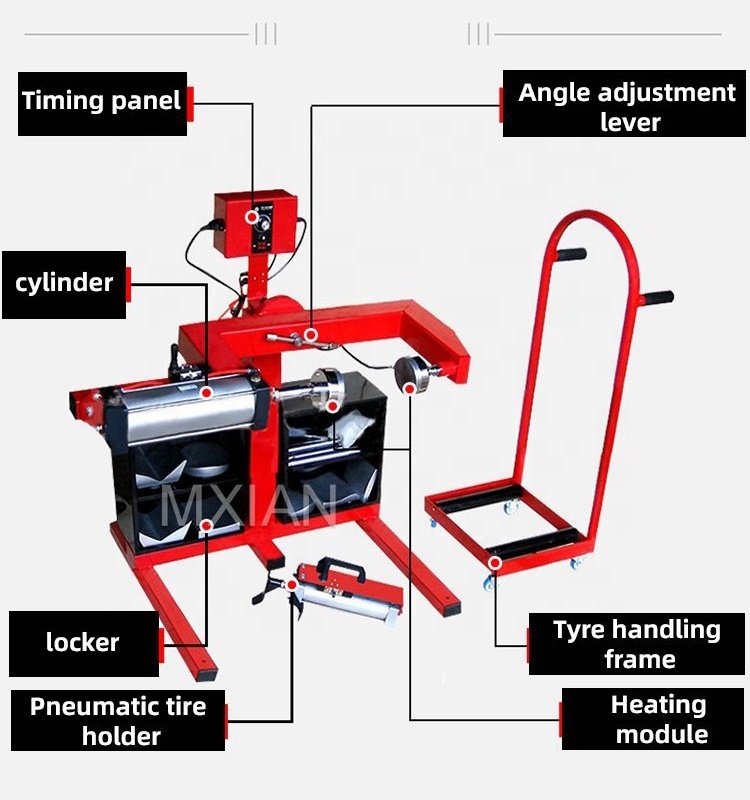 Tire Repair Spreader Tools Pneumatic Tire Exclusively Vulcanizing Machine 220V Automatic tire repair equipment for truck