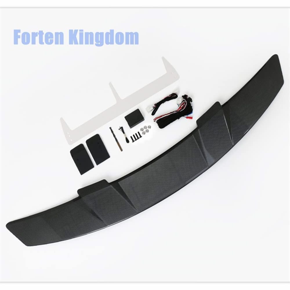 Universal Glossy Black White rear spoilers Real Carbon Fiber Car wings Car Spoiler For Audi A4 electric spoiler