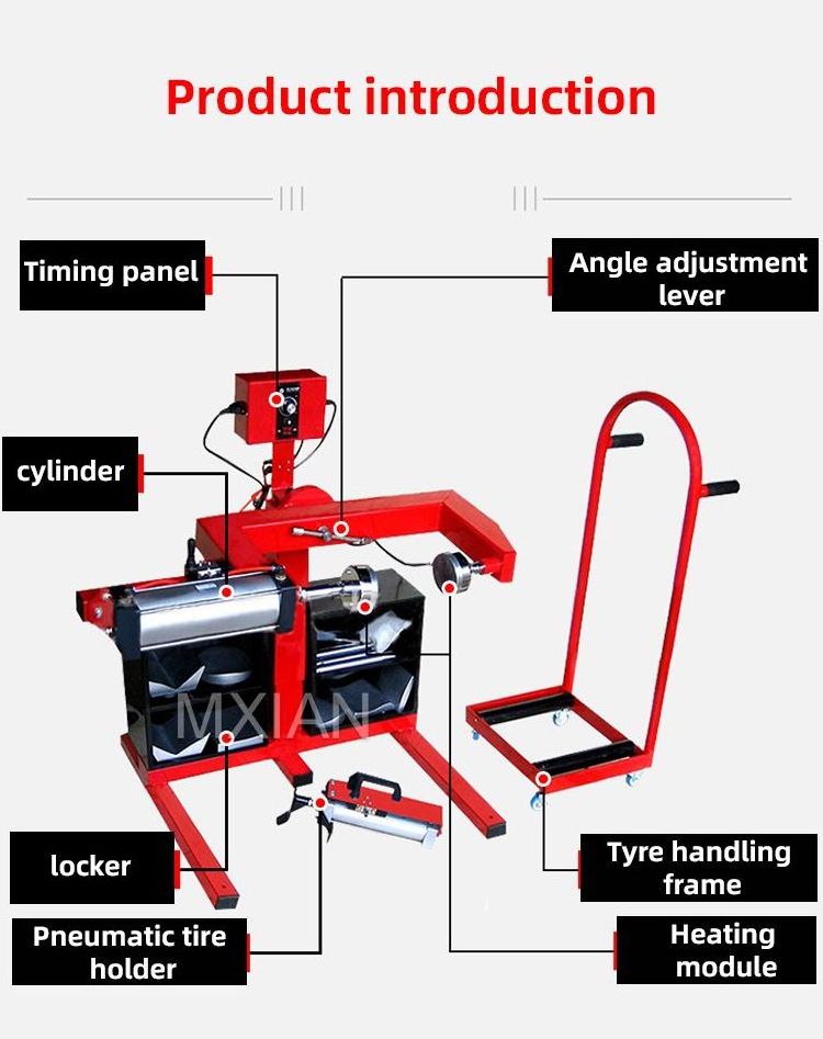 Tyre Repair Vulcanizing Machine Truck Tire Vulcanizer Equipment Full-automatic tire repair engineering vehicle large truck