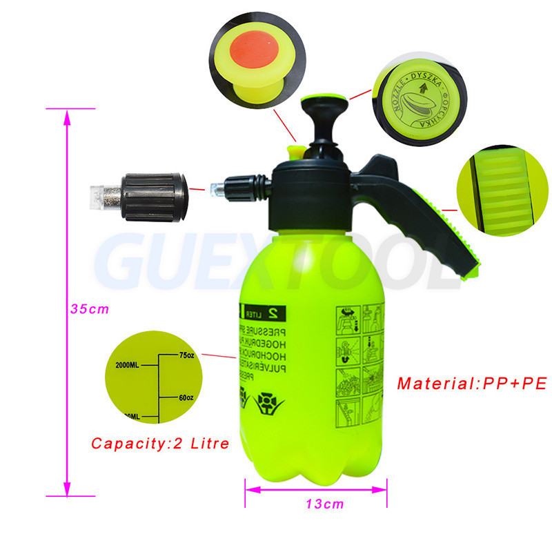 Car Wash Hand Pump Foam Sprayer Soap Dispenser Hand Pressurized Foam Cannon Snow Foam Lance Nozzle Atomizer