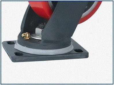 Industrial Swivel Castor Super Heavy Duty Caster 10 Inch Iron Core Polyurethane Coated Wheel