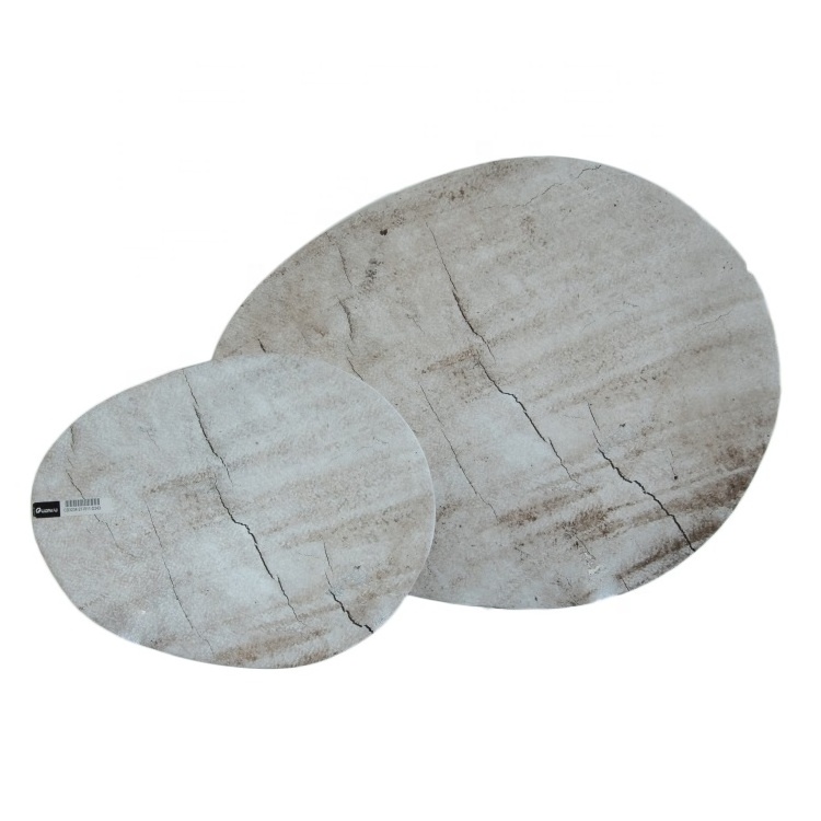 Cheap price rustic style square shape plates sets dinnerware porcelain marble dinner charger plates