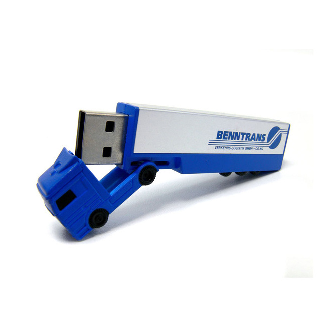 promotional gift plastic car shape usb memory stick 64GB truck usb flash drive