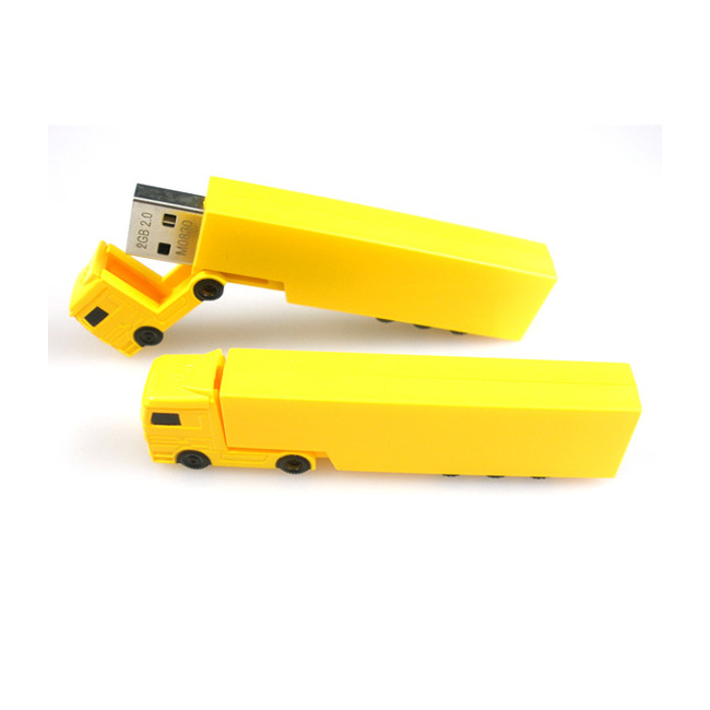 promotional gift plastic car shape usb memory stick 64GB truck usb flash drive