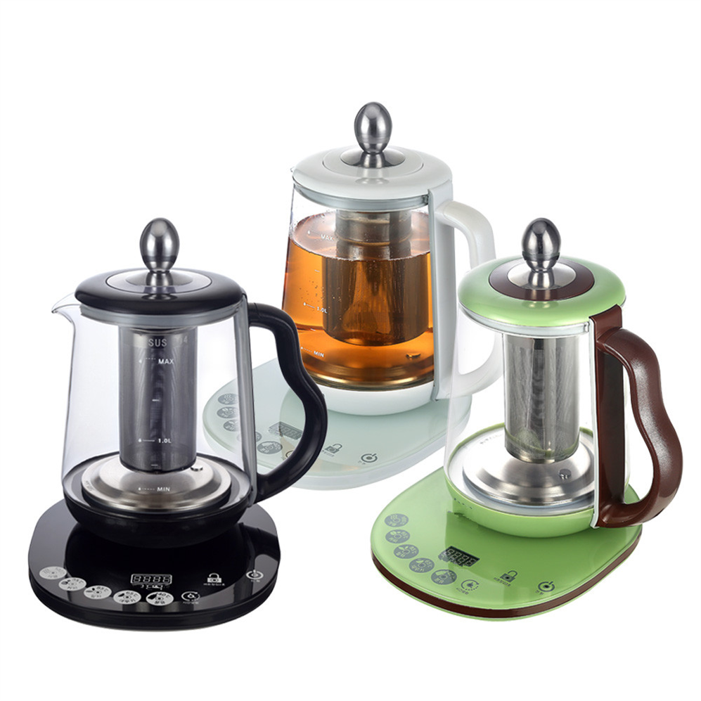 1.5L hot steam electric water kettle ningbo manufacturer Everich glass warmer whistling electric led modern kettle