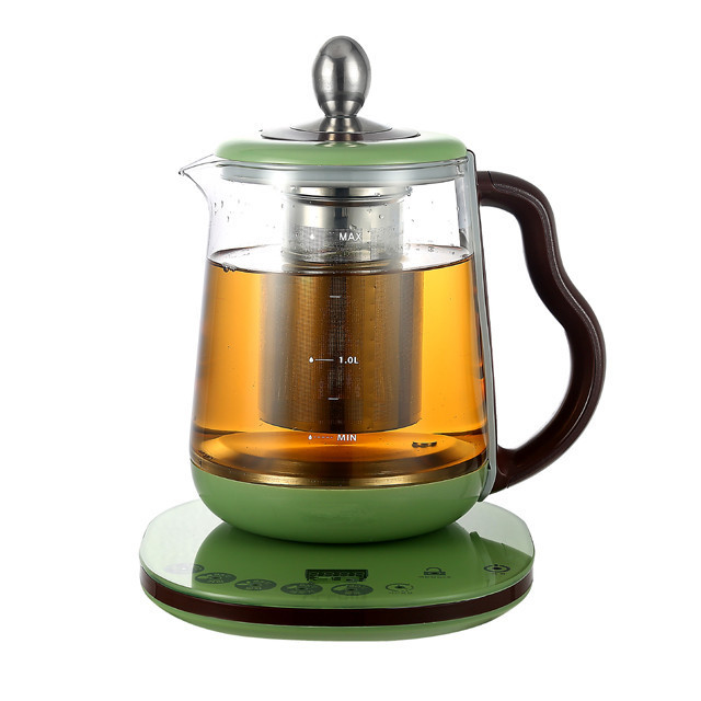 1.5L hot steam electric water kettle ningbo manufacturer Everich glass warmer whistling electric led modern kettle