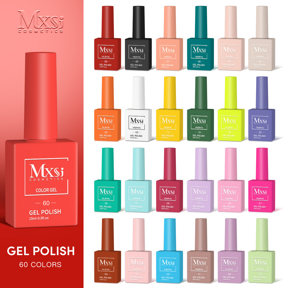 Custom Logo Wholesale 60 Colors 15ml Vegan Gel Nail Polish Kit Uv Led Gel Polish Private Label Gel Nail Polish Set