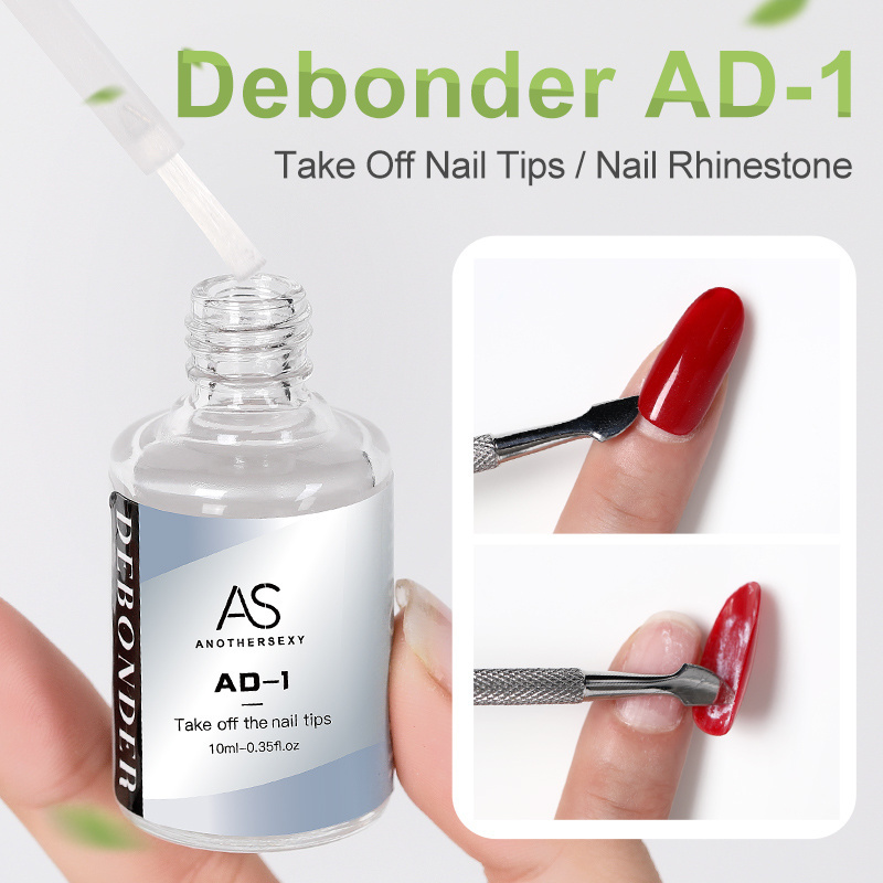 New arrived OEM Eco-friendly AD-1 Glue Remover Odorless Debonder To take off nail tips nail rhinestone gel remover for nail