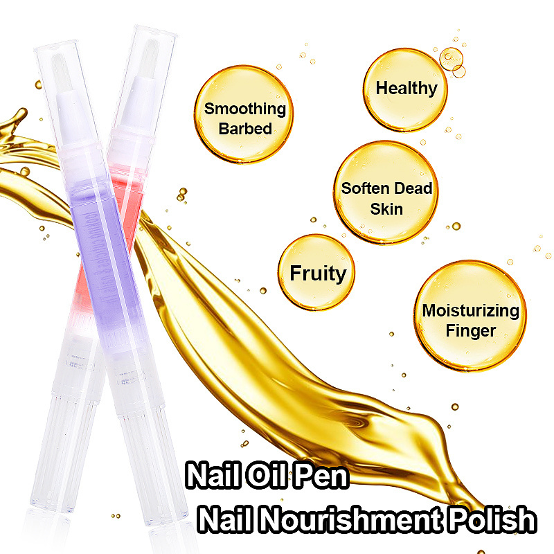 Wholesale Custom Nail Cuticle Oil Pen Private Label Fruity Smell Nail Revitalizing Nutrition Oil Pen Cuticle Revitalizer Oil Pen