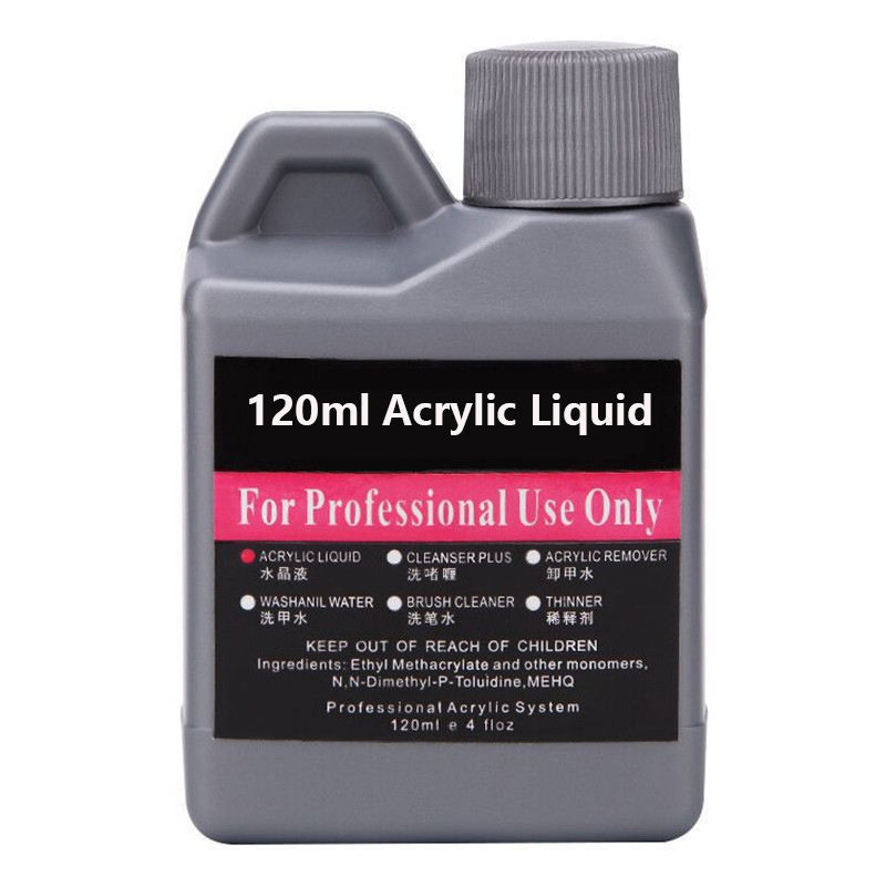 Oem Private Label Quick-dry 120ml Acrylic Monomer Ema Mma Liquid Acrylic Liquid Monomer Nail Liquid For  Acrylic Powder