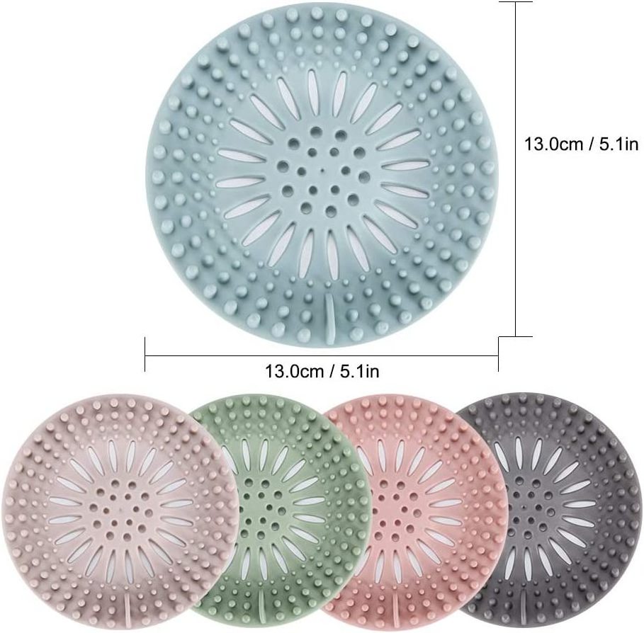 Practical Kitchen Bathroom Floor Shower Drain Cover For Hair Catcher Strainer Hair Stopper Sink Strainers