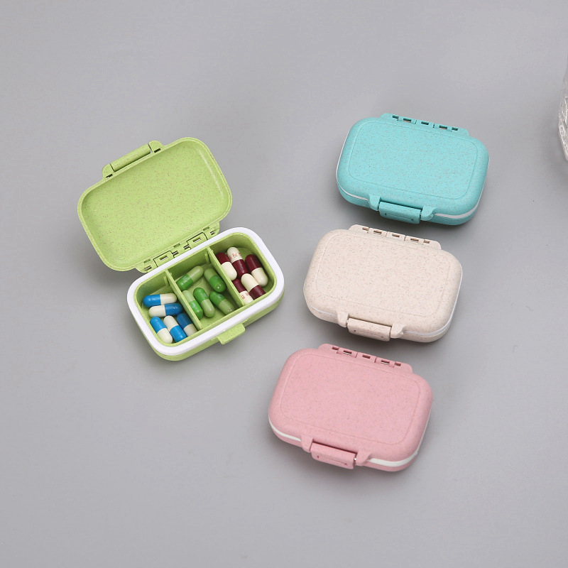 Eco Pill Box Medicine Organizer Waterproof Portable Pill Holder Travel Pill Storage Cases