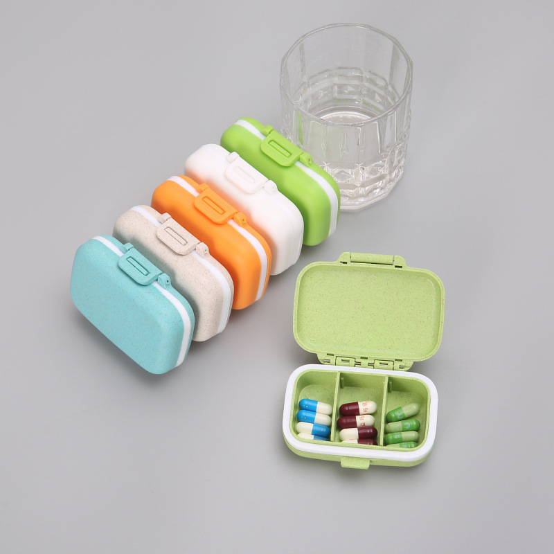 Eco Pill Box Medicine Organizer Waterproof Portable Pill Holder Travel Pill Storage Cases