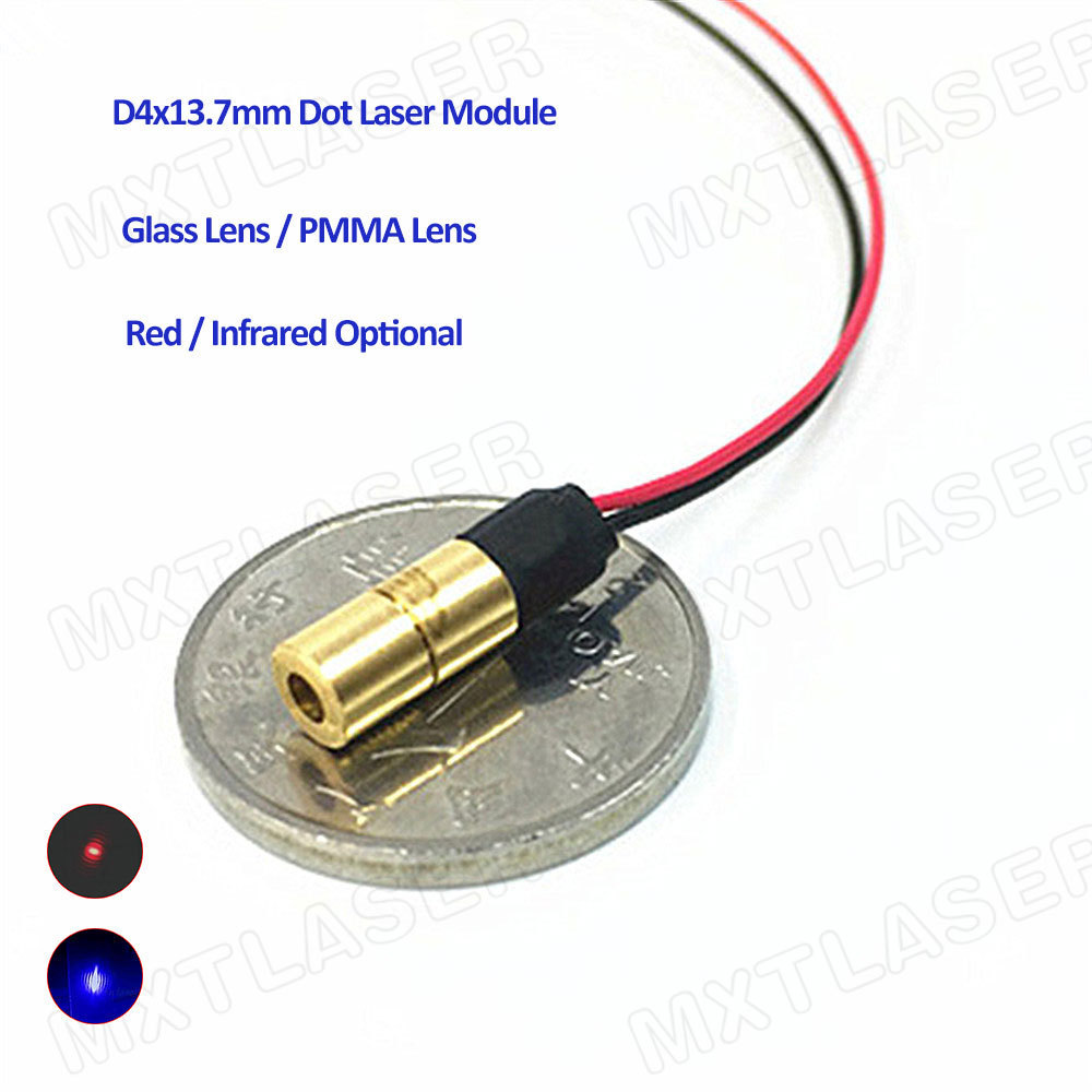 D3.3mm~D4mm Mini Size 635nm 650nm 780nm 850nm 980nm Red IR NIR 0.5mW 1mW 5mW 10mW Infrared Laser Module Sight Laser /Gun sight