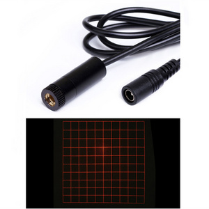 D12x45mm Square Grid D10x10mm Adjustable Focus 650nm 660nm DOE 10mW~200mW with 42 Degree Fan Angle Red Laser Module