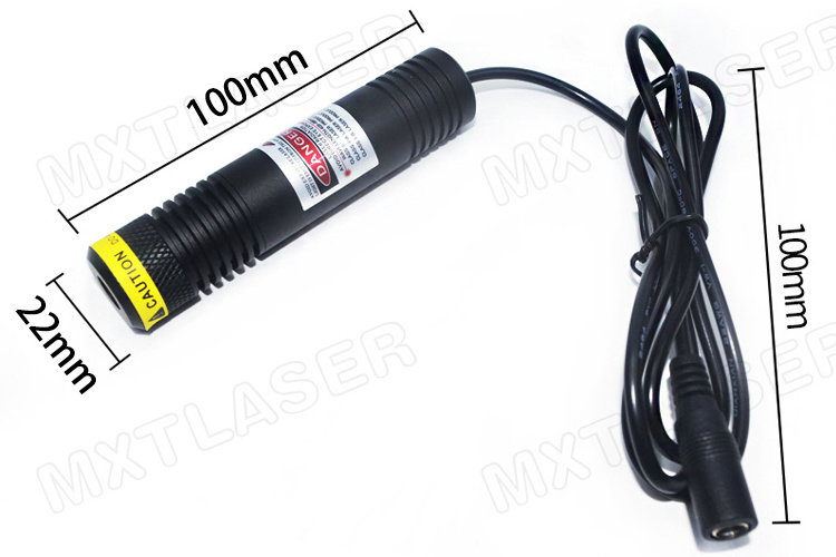 Waterproof IP67 D22mm 405nm 450nm 520nm 650nm 830nm 980nm Red/Green/Blue/Violet/IR Laser Module Dot Line Cross Line Laser Module