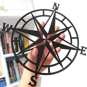 Metal decorative compass wall decor living room bedroom office porch garden wall hanging art home decoration