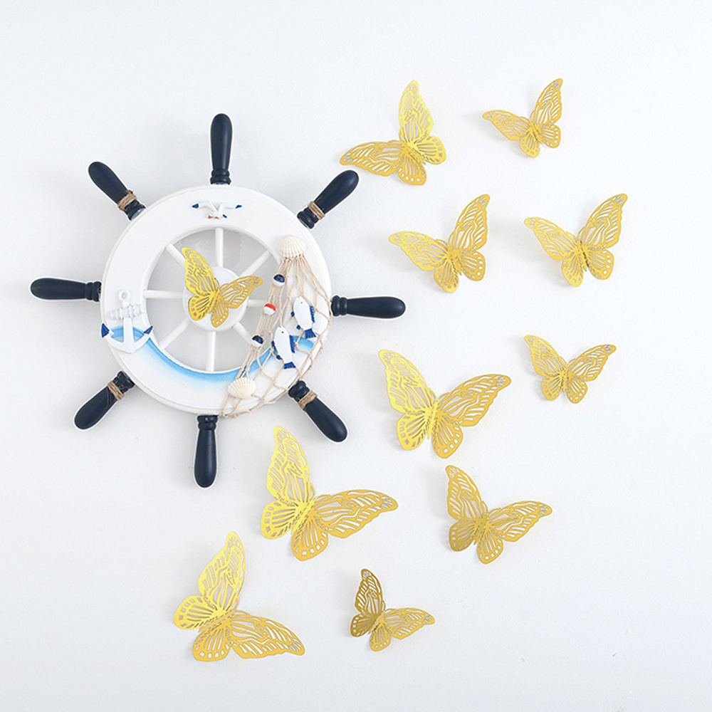 3D Butterfly wall decor eemovable wall stickers room decor for kids nursery classroom wedding party decoration 12PCS