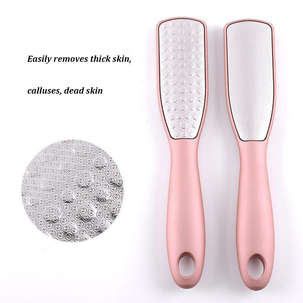 Stainless Steel Foot File Callus Remover Double Sided Foot Scrubber For Cracked Heel And Foot Dead Skin