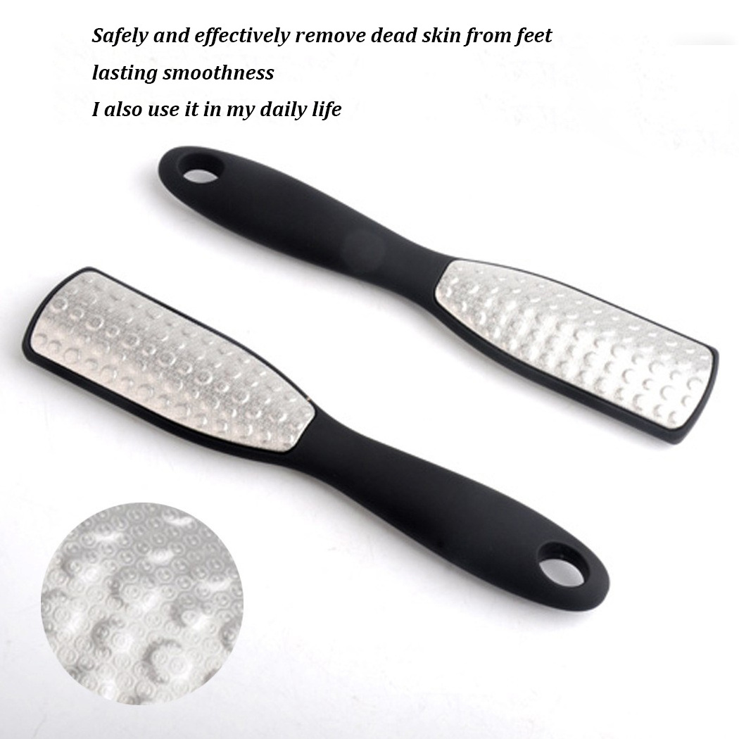 Stainless Steel Foot File Callus Remover Double Sided Foot Scrubber For Cracked Heel And Foot Dead Skin