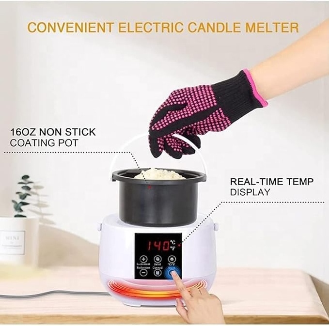 Smart Wax Heater Digital LCD Waxing Pot Kit Hair Remover Electric Cartridge Roller Depilator Hair Removal Wax Melt Warmer