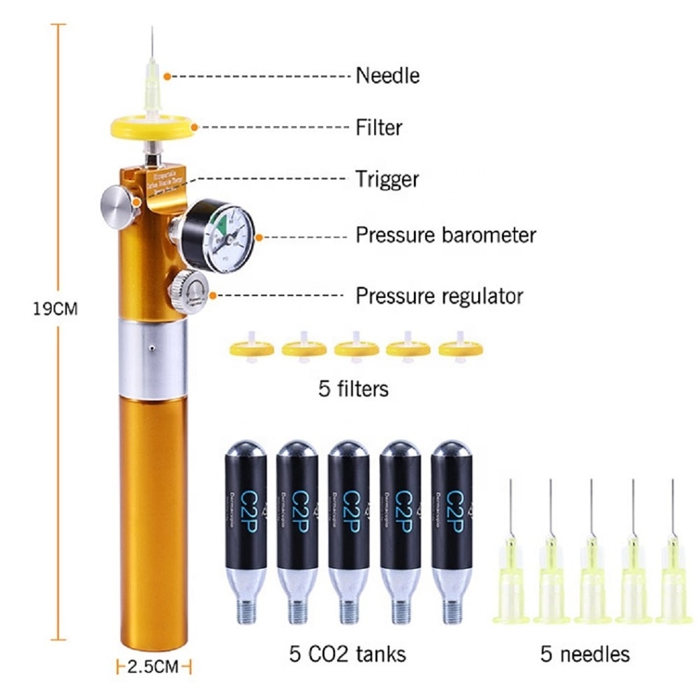 CDT CO2 Gas Injection Eye Dark Circlers Removal Carboxytherapy Machine C2P Carboxy Therapy for Stretch Marks  Removal Slimming