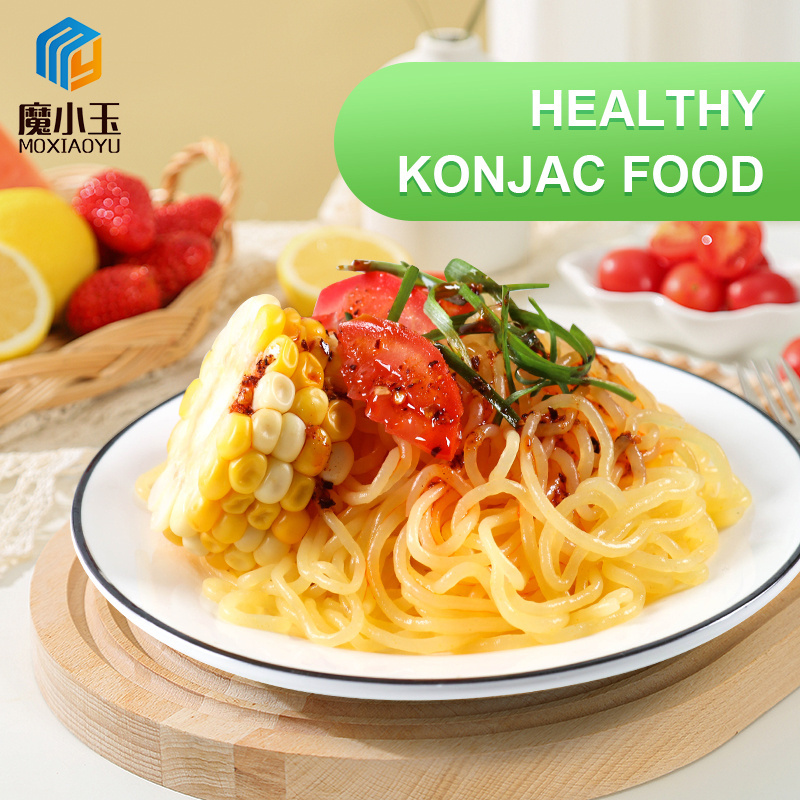 Customize Asian noodles factory konjac noodles pasta halal gluten free shirataki Konjac Pumpkin Noodles