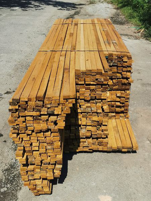 Solid Hardwood Melantai Wood Natural Red Yellow Color Wood