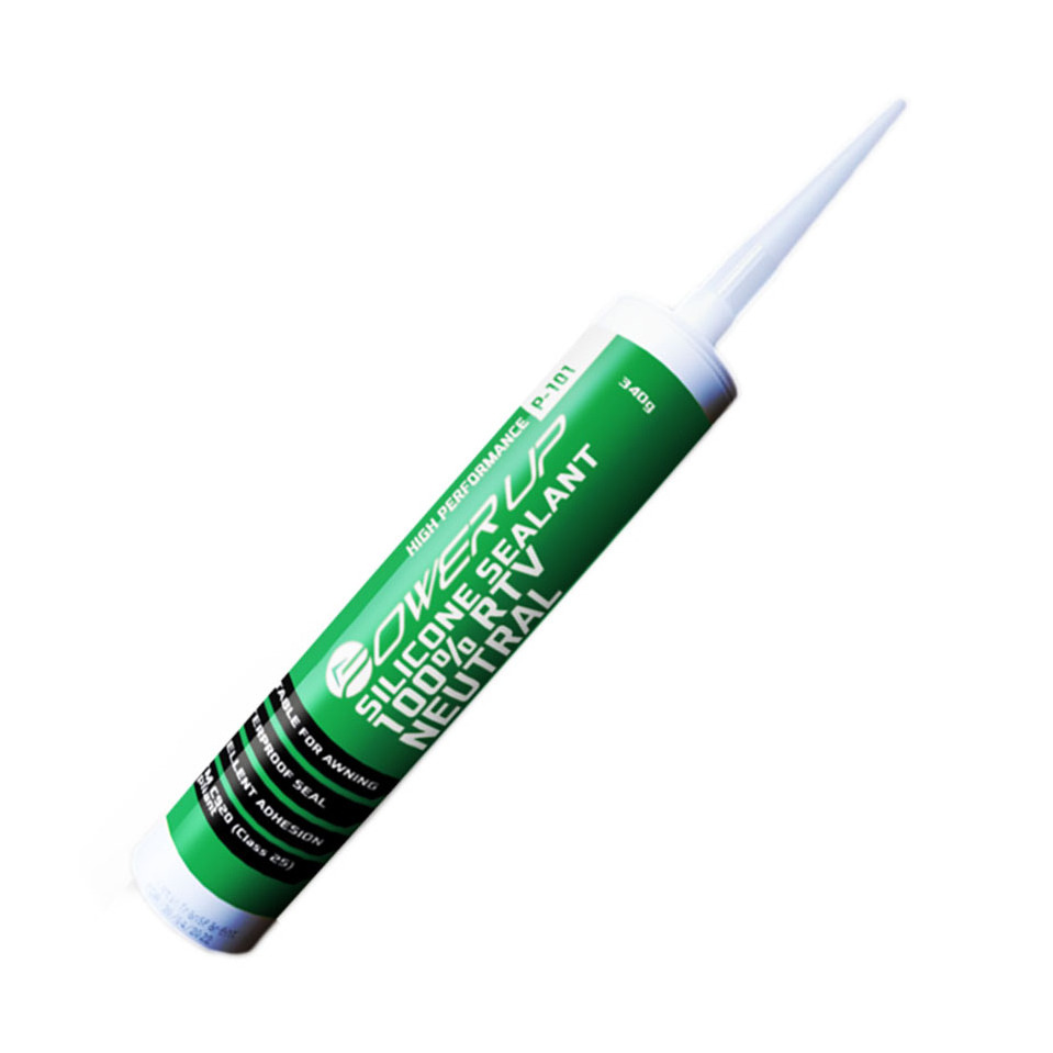 Power Up 100 PERCENT RTV Neutral High Performance Silicone Sealant Liquid Nail Acetoxy sealant