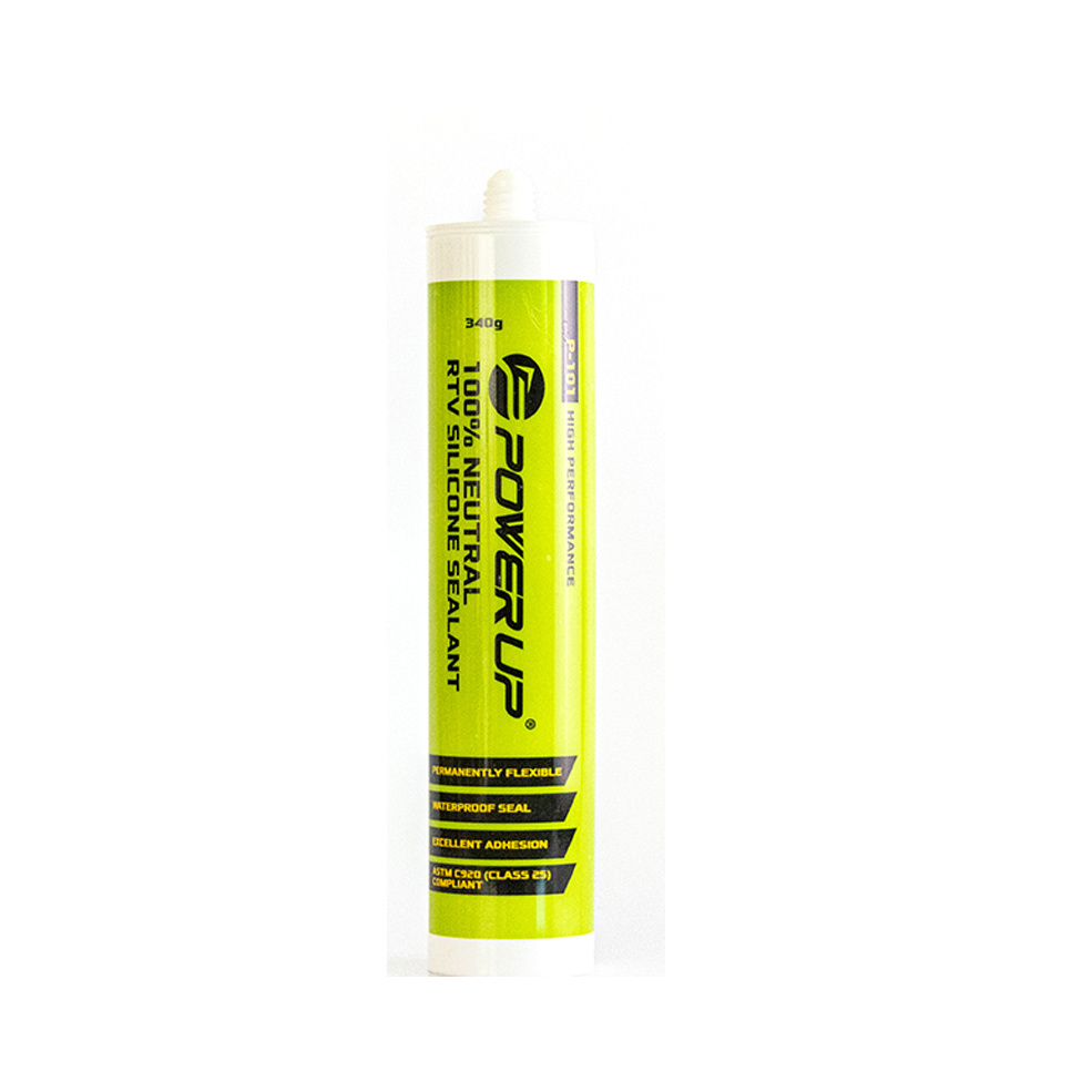 Power Up 100 PERCENT RTV Neutral High Performance Silicone Sealant Liquid Nail Acetoxy sealant